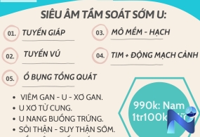 Gói Siêu Âm Tổng Quát 5 vị trí